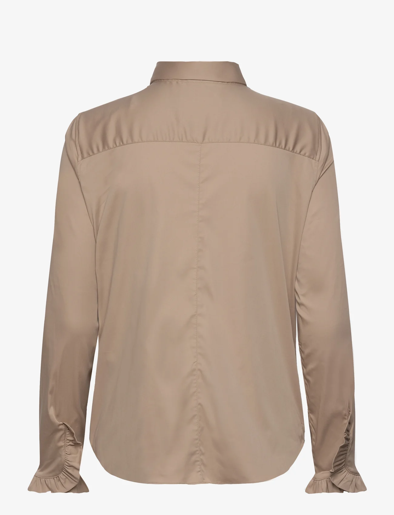 MOS MOSH - Mattie Flip Shirt - langærmede skjorter - savannah tan - 1