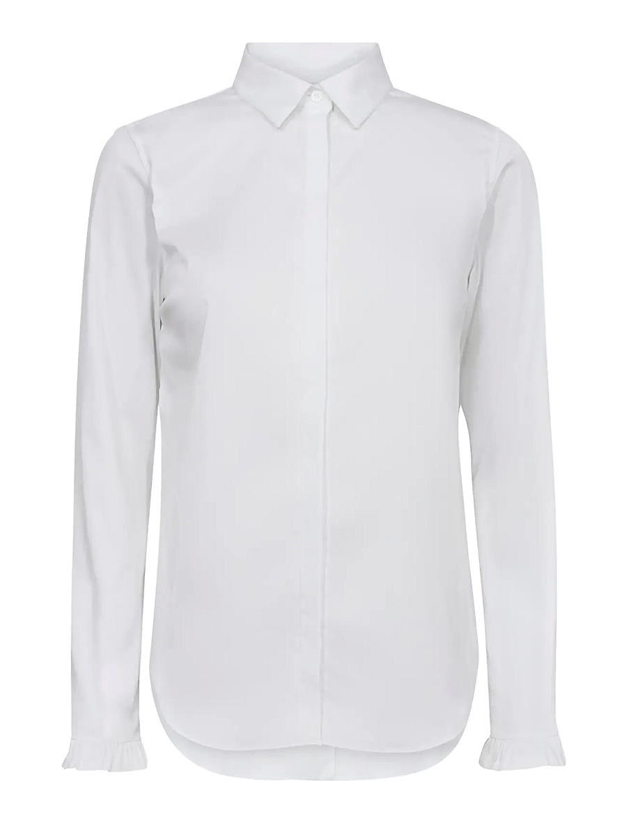 MOS MOSH - MMMattie Flip Shirt - långärmade skjortor - white - 0