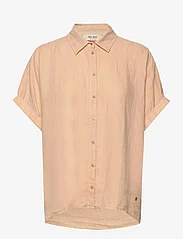 MOS MOSH - Aven SS Linen Shirt - hørskjorter - ginger root - 0