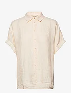 Aven SS Linen Shirt - PEARLED IVORY