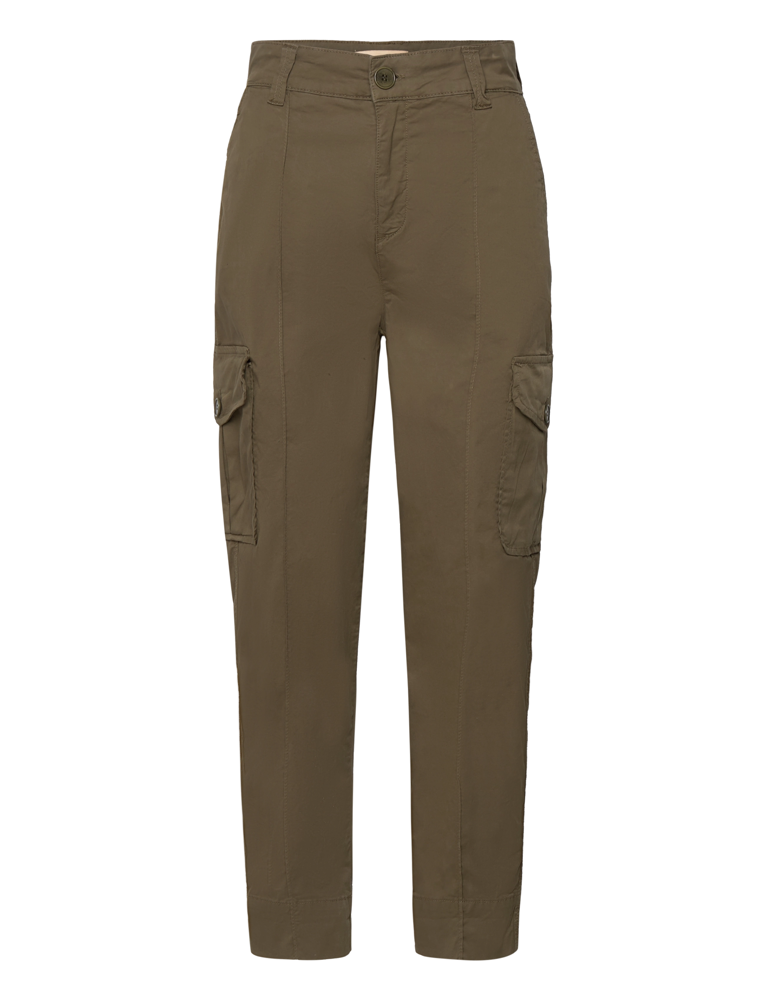 MOS MOSH Madisane Paper Cargo Pant - Bukser - OLIVE NIGHT / khaki/green