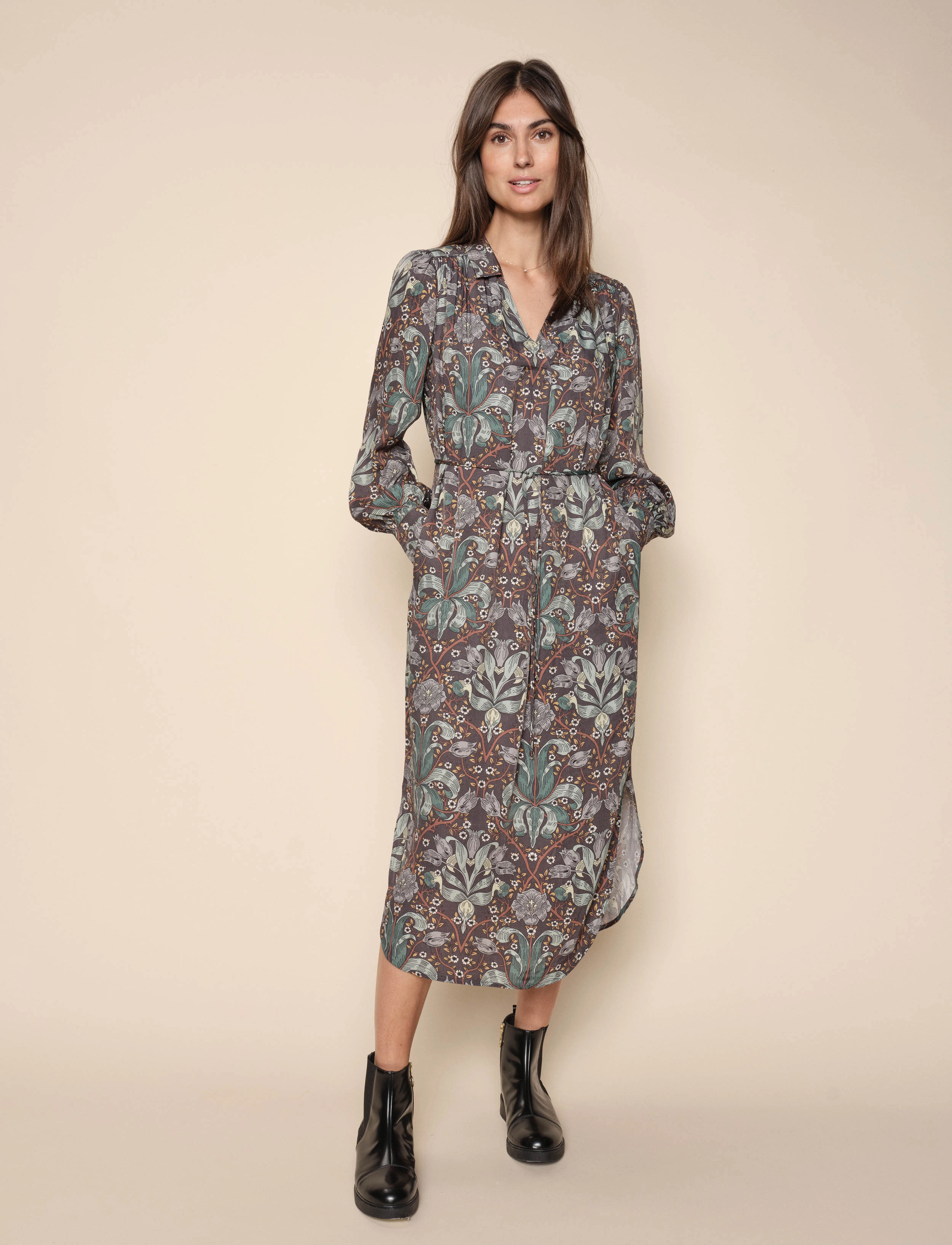 MOS MOSH - MMAldo Amarlia Dress - asphalt - 2