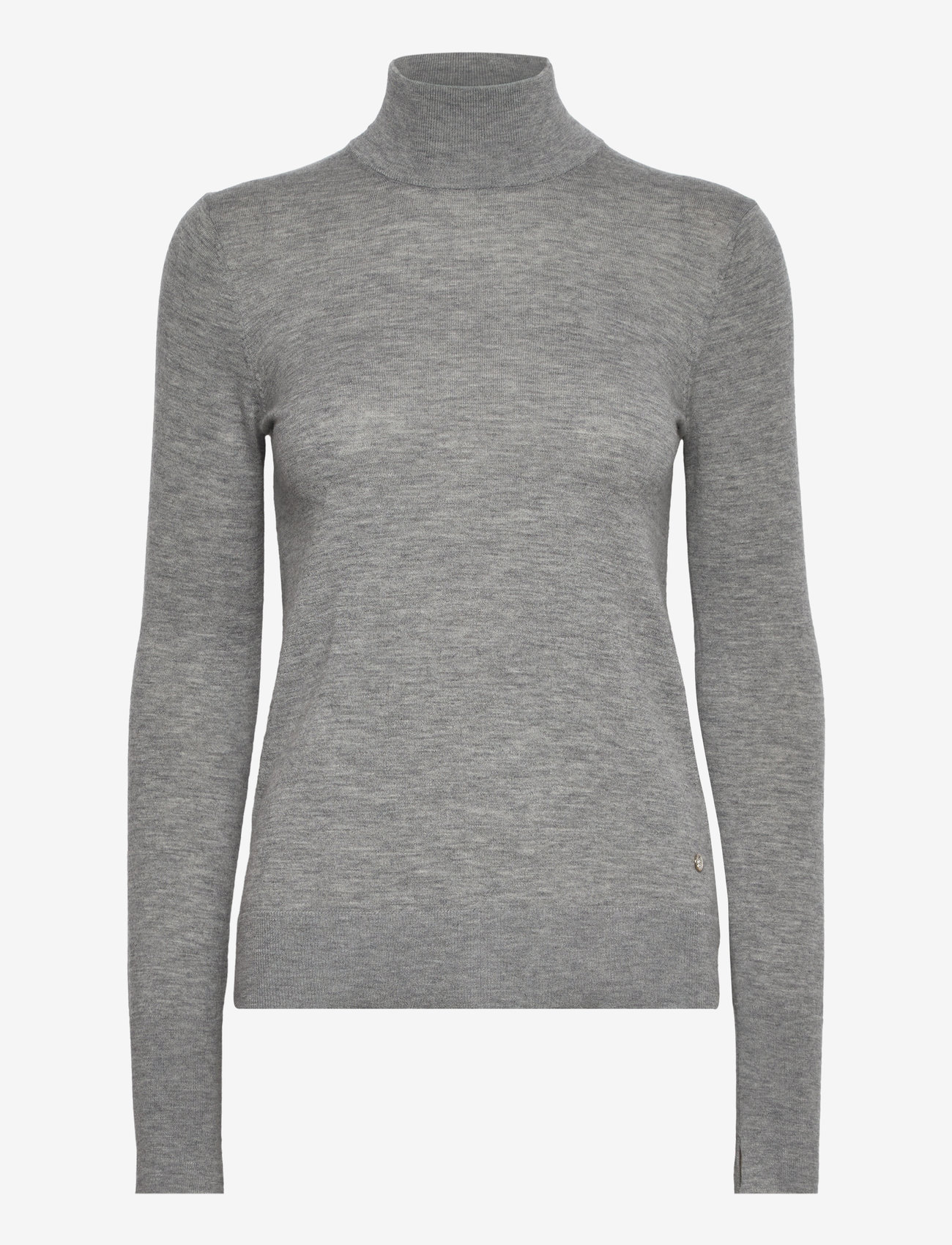 MOS MOSH - MMRelena Highneck Knit - sharkskin - 0