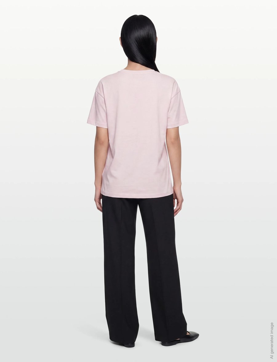 MOS MOSH - Aina O-SS Tee - t-shirts - ballet slipper - 4