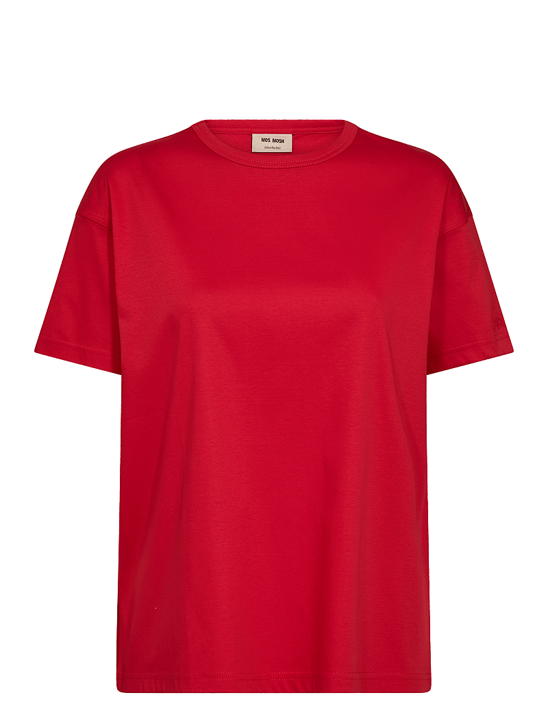 MOS MOSH - Aina O-SS Tee - t-shirts - chinese red - 0