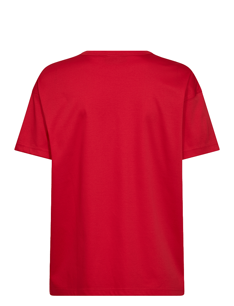 MOS MOSH - Aina O-SS Tee - t-shirts - chinese red - 1