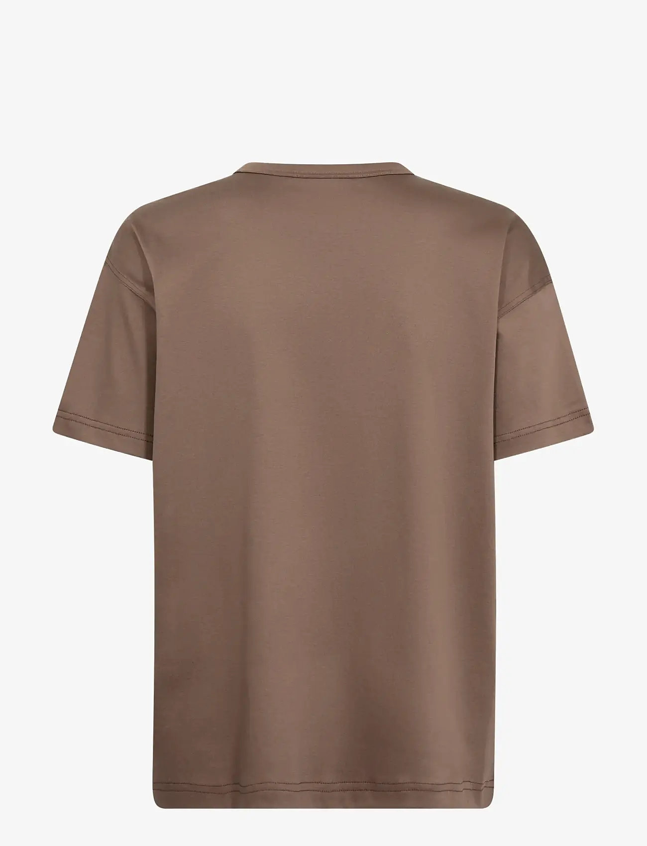 MOS MOSH - Aina O-SS Tee - t-shirts - coffee quartz - 1