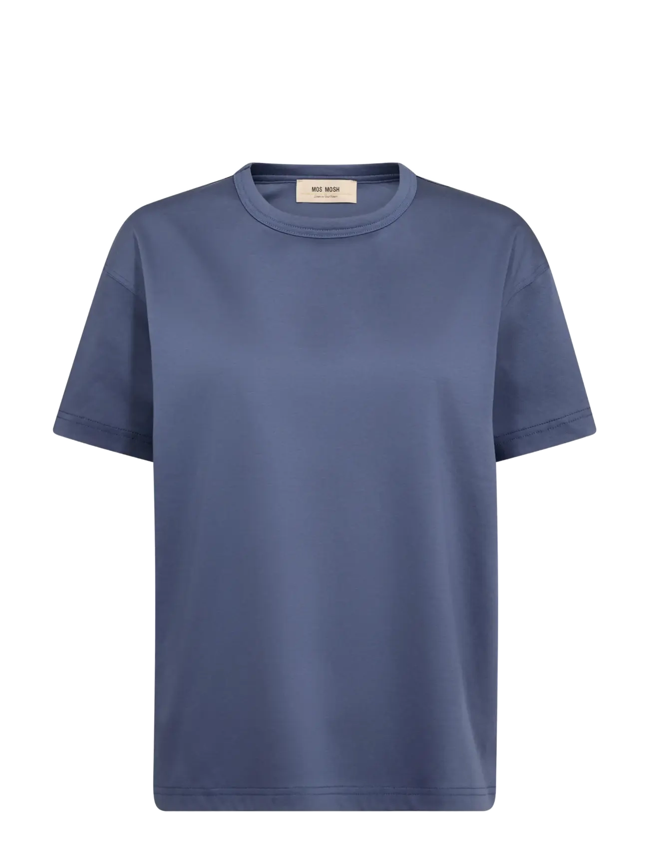 MOS MOSH Aina O-SS Tee - Tøj - CROWN BLUE / blue