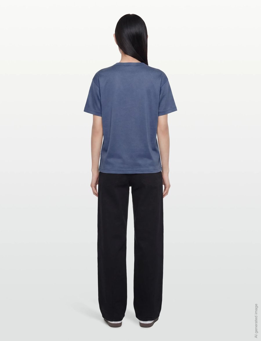 MOS MOSH - MMAina O-SS Tee - t-särgid - crown blue - 4