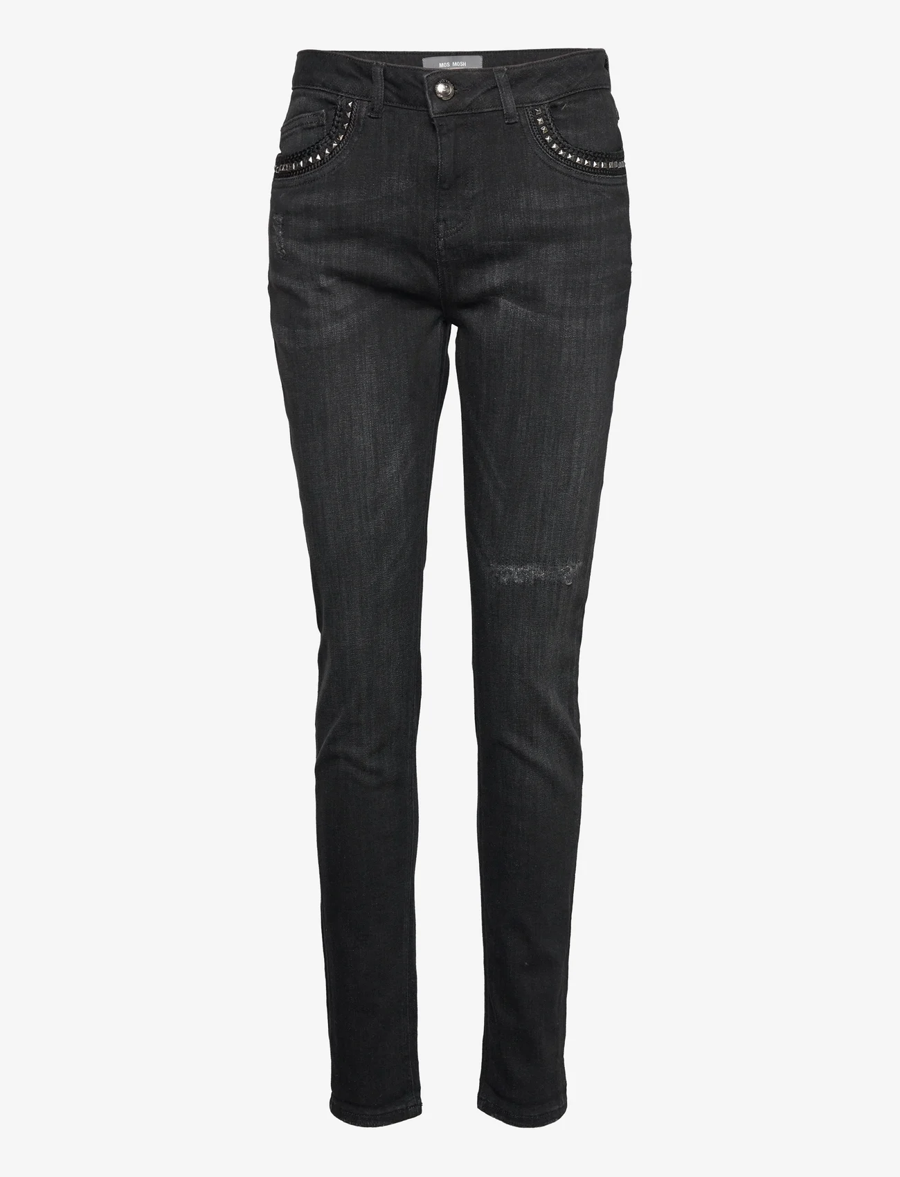 MOS MOSH - Bradford Brushed Jeans - straight jeans - black - 0