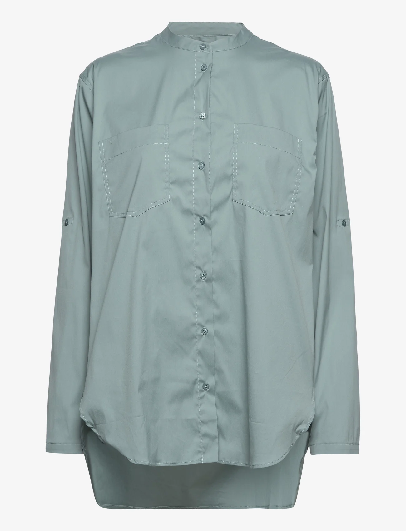 MOS MOSH - Arleth Shirt - long-sleeved blouses - lead - 0