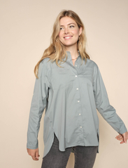 MOS MOSH - Arleth Shirt - long-sleeved blouses - lead - 3