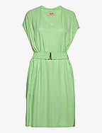 Ridley Twill Viscose Dress - ARCADIAN GREEN