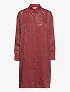 Leela Valencia Shirt Dress - TEABERRY