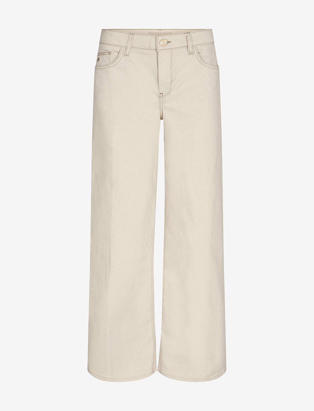 MOS MOSH - Reem Natural Jeans - jeans met wijde pijpen - birch - 0