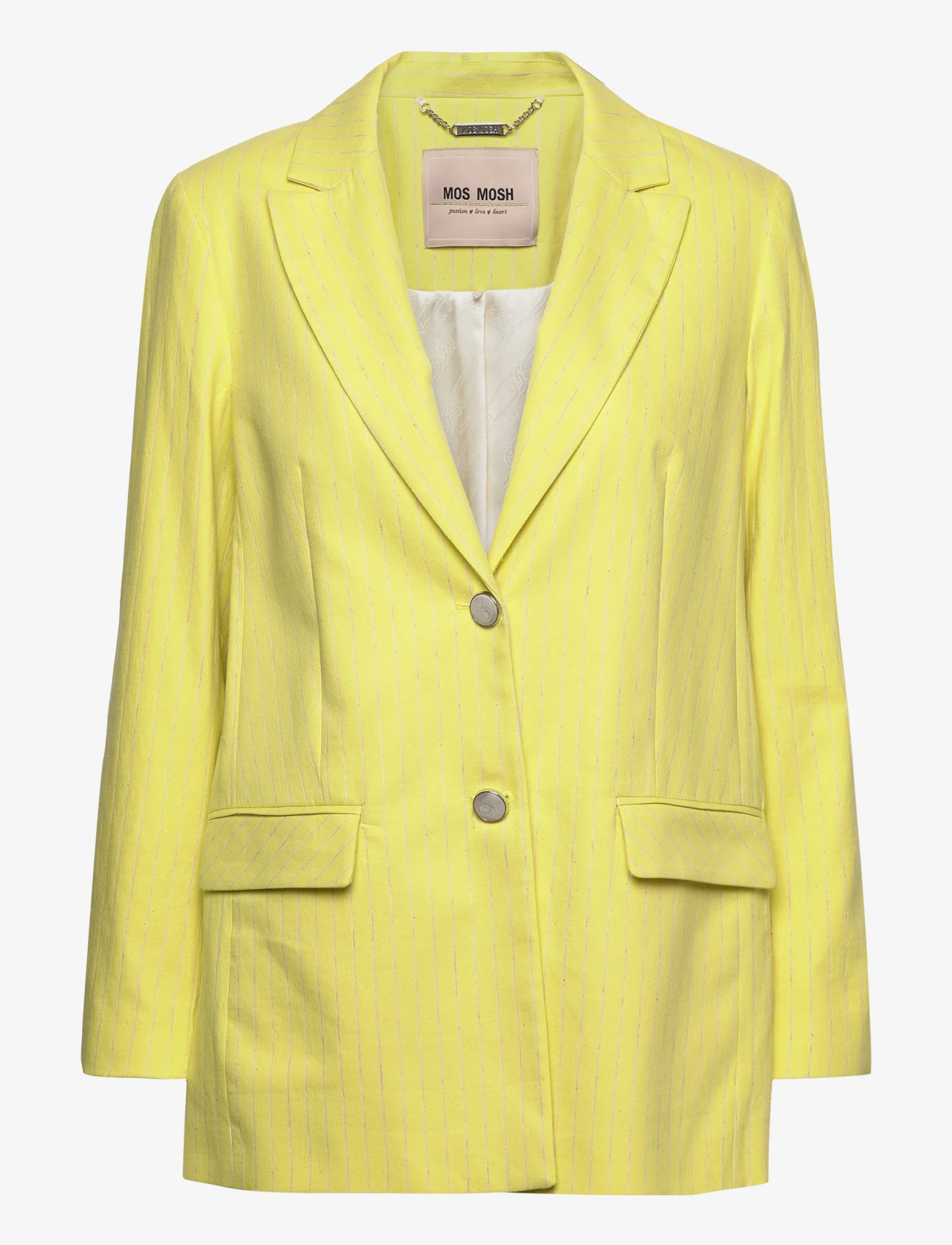 MOS MOSH - Windy Twill Pinstripe Blazer - party wear at outlet prices - yellow plum - 0