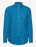 Karli Linen Shirt - BLUE ASTER