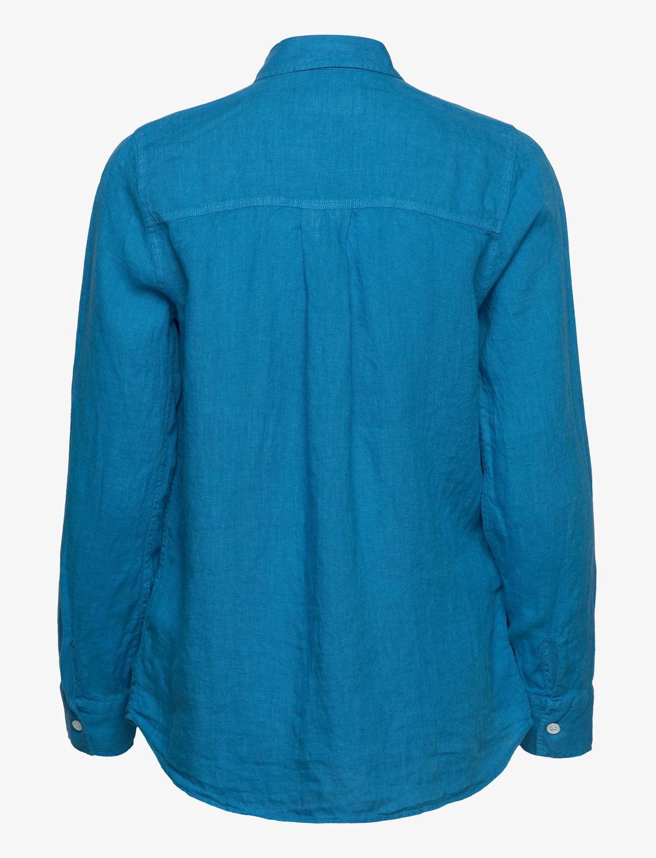 MOS MOSH - Karli Linen Shirt - linasest riidest särgid - blue aster - 1