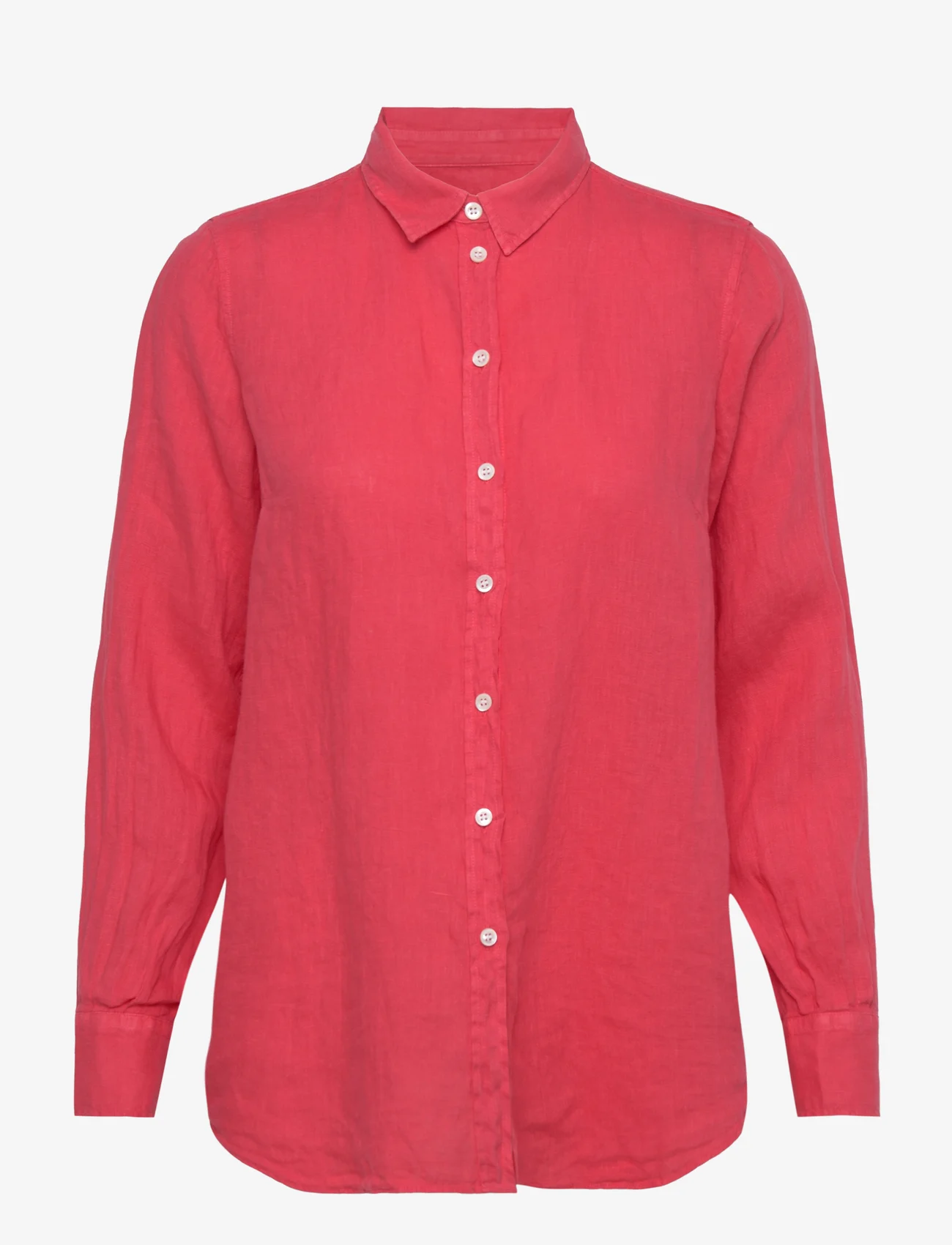MOS MOSH - Karli Linen Shirt - hørskjorter - teaberry - 0