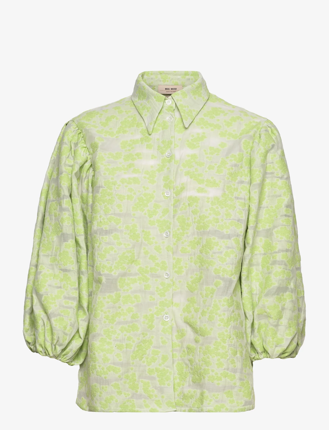 MOS MOSH - SP Magana Puff Shirt - pikkade varrukatega särgid - arcadian green - 0