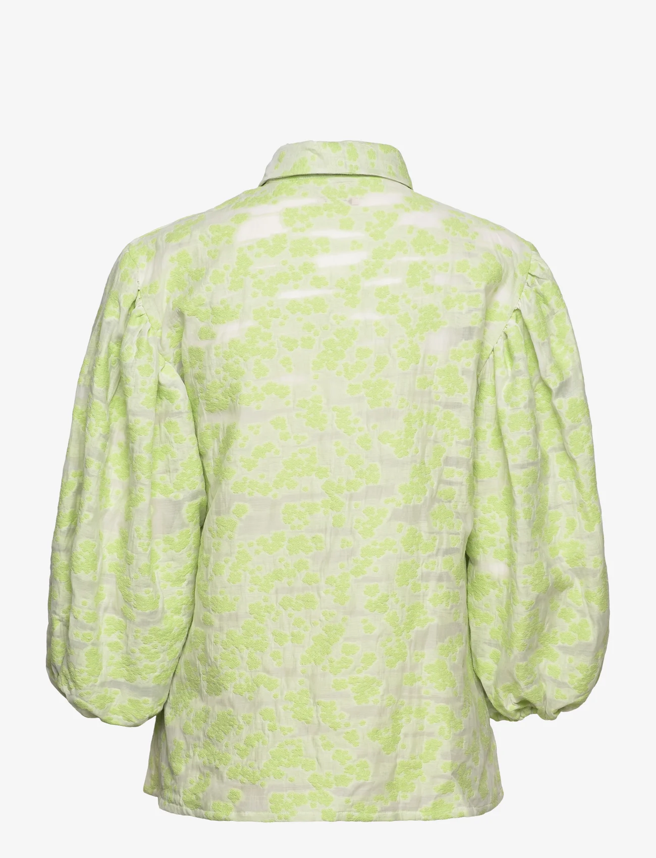 MOS MOSH - SP Magana Puff Shirt - pikkade varrukatega särgid - arcadian green - 1