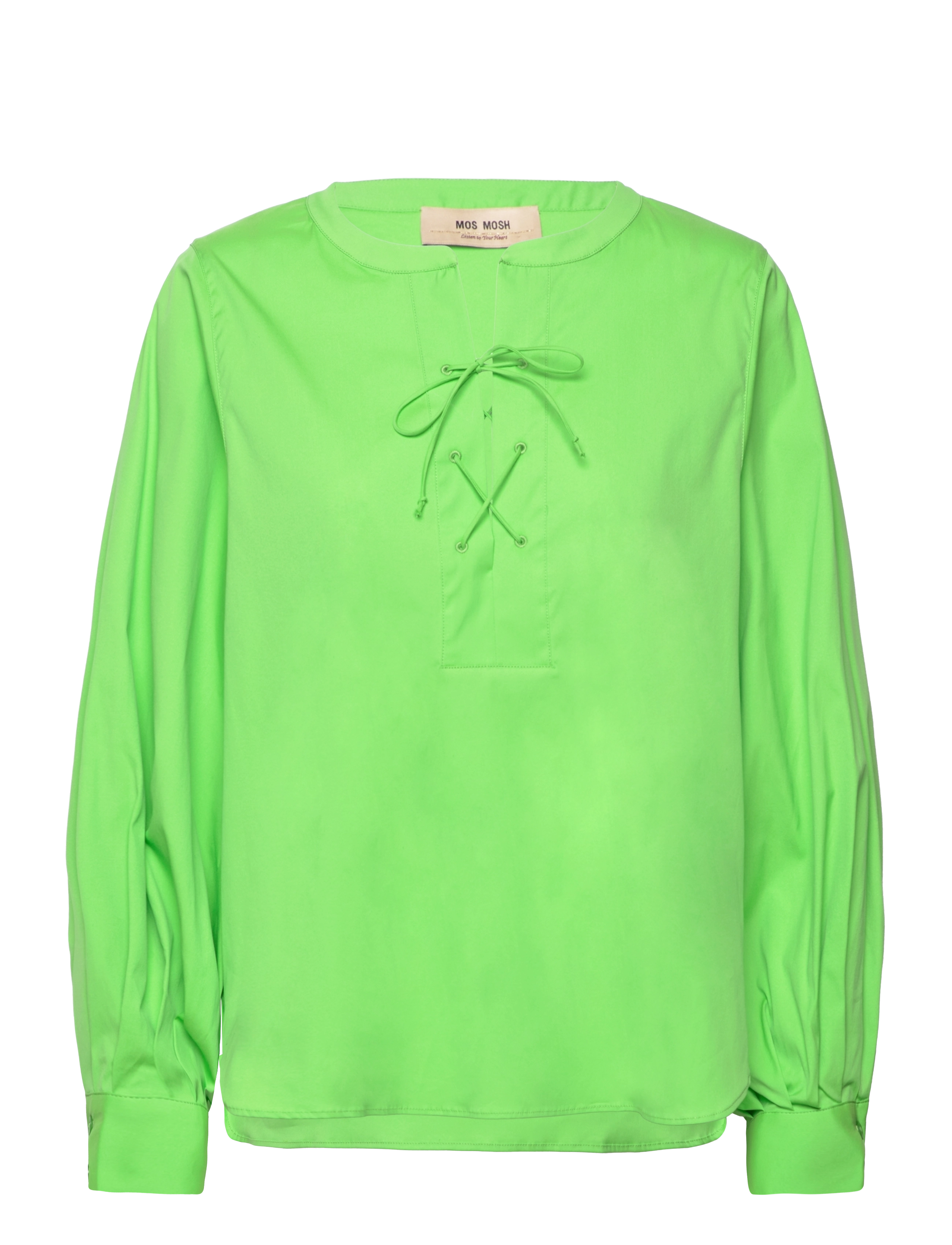 MOS MOSH Yen Tie Bluse Grün - S - Damen
