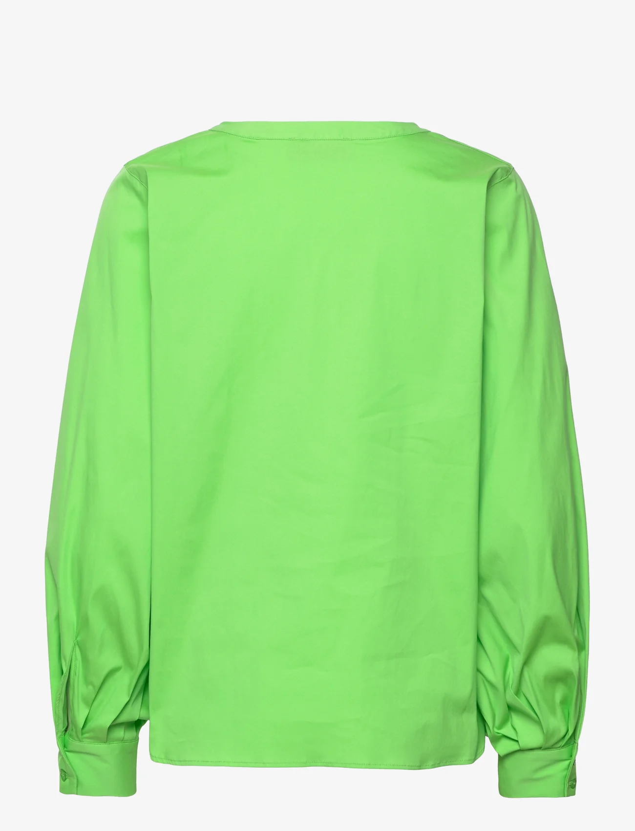 MOS MOSH - Yen Tie Blouse - langærmede bluser - green flash - 1