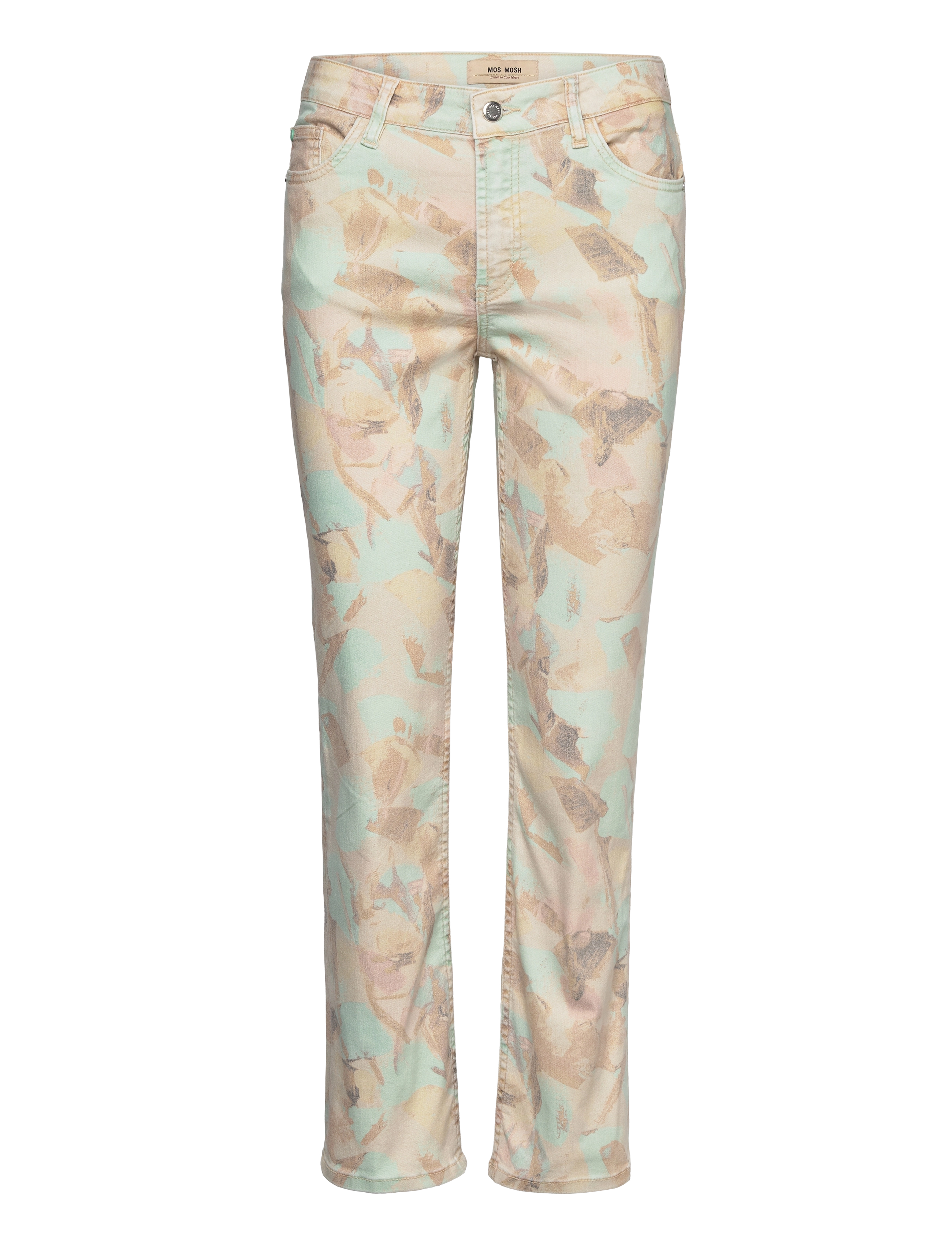 MOS MOSH Ashley Print Pant, 26, Green, Jeans > Skinny, Dame