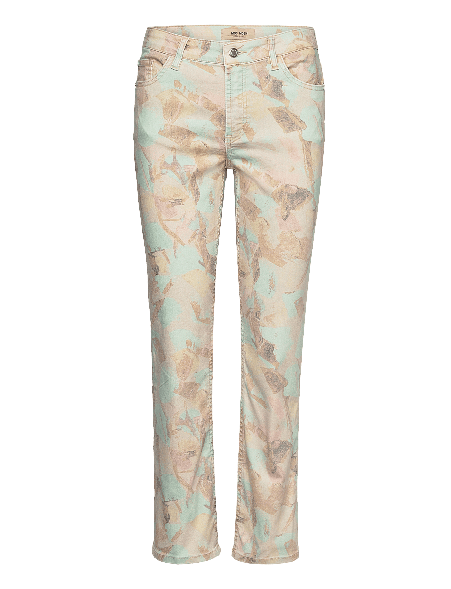 MOS MOSH - Ashley Print Pant - pillifarkut - brook green - 0