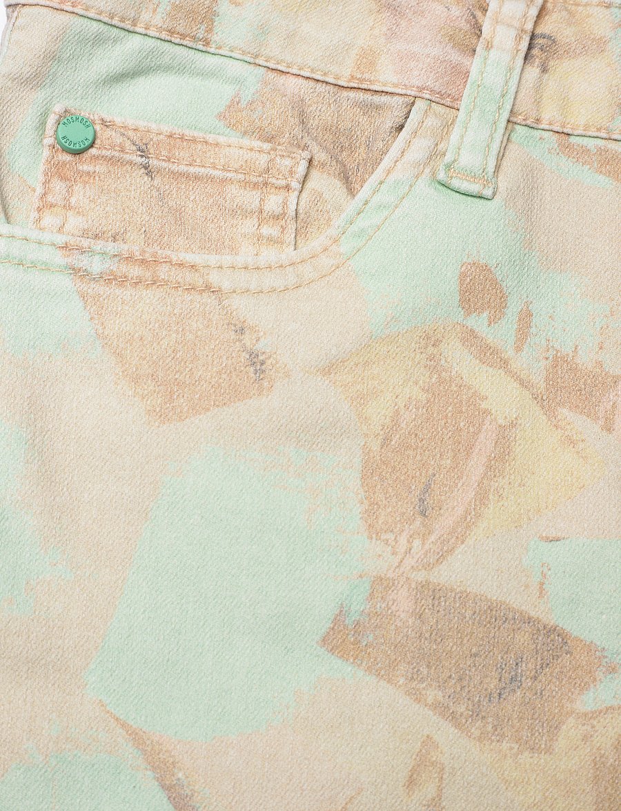MOS MOSH - Ashley Print Pant - pillifarkut - brook green - 2