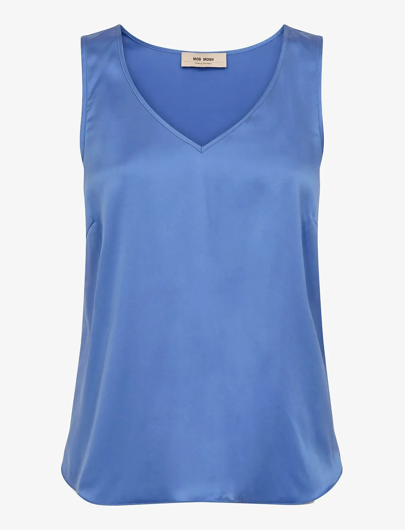 MOS MOSH - MMAstrid V-Neck Silk Tank Top - Ärmlösa blusar - ultramarine - 0