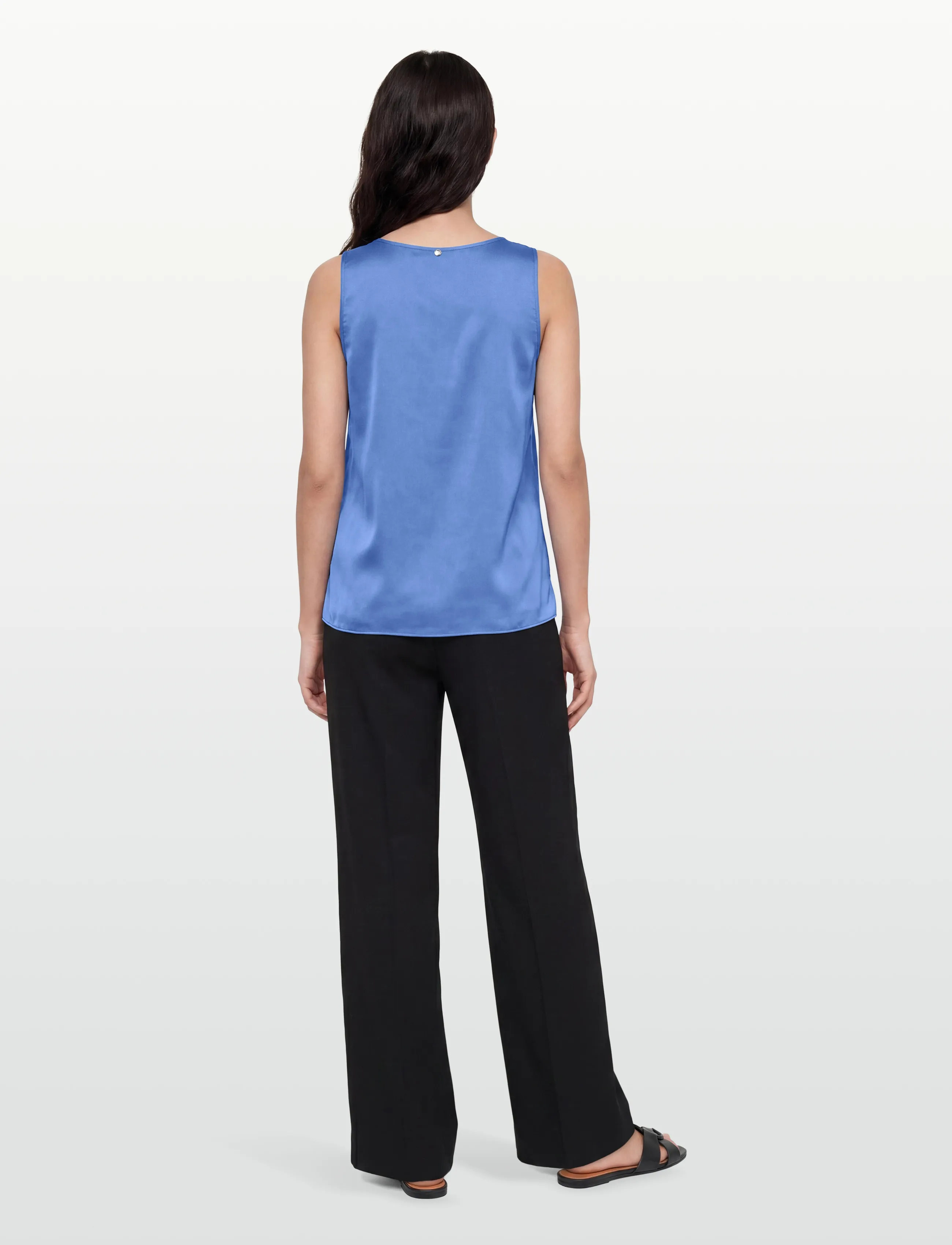 MOS MOSH - MMAstrid V-Neck Silk Tank Top - Ærmeløse bluser - ultramarine - 4