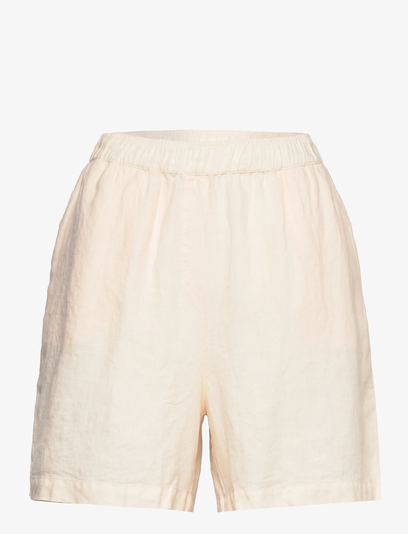 MOS MOSH - Emmi Linen Shorts - ikdienas šorti - pearled ivory - 0