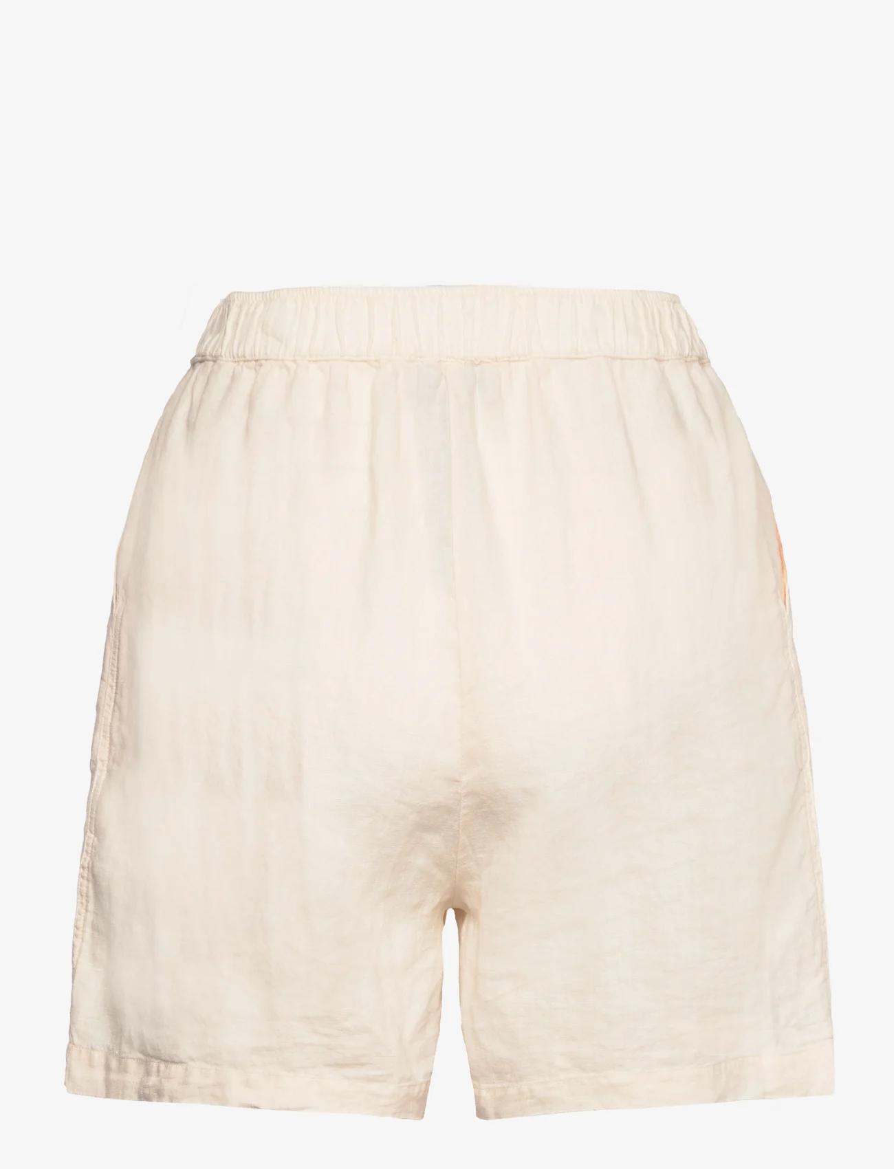 MOS MOSH - Emmi Linen Shorts - lühikesed vabaajapüksid - pearled ivory - 1