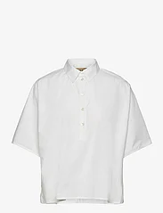 MOS MOSH - Lowana Cotton Blouse - short-sleeved blouses - white - 0
