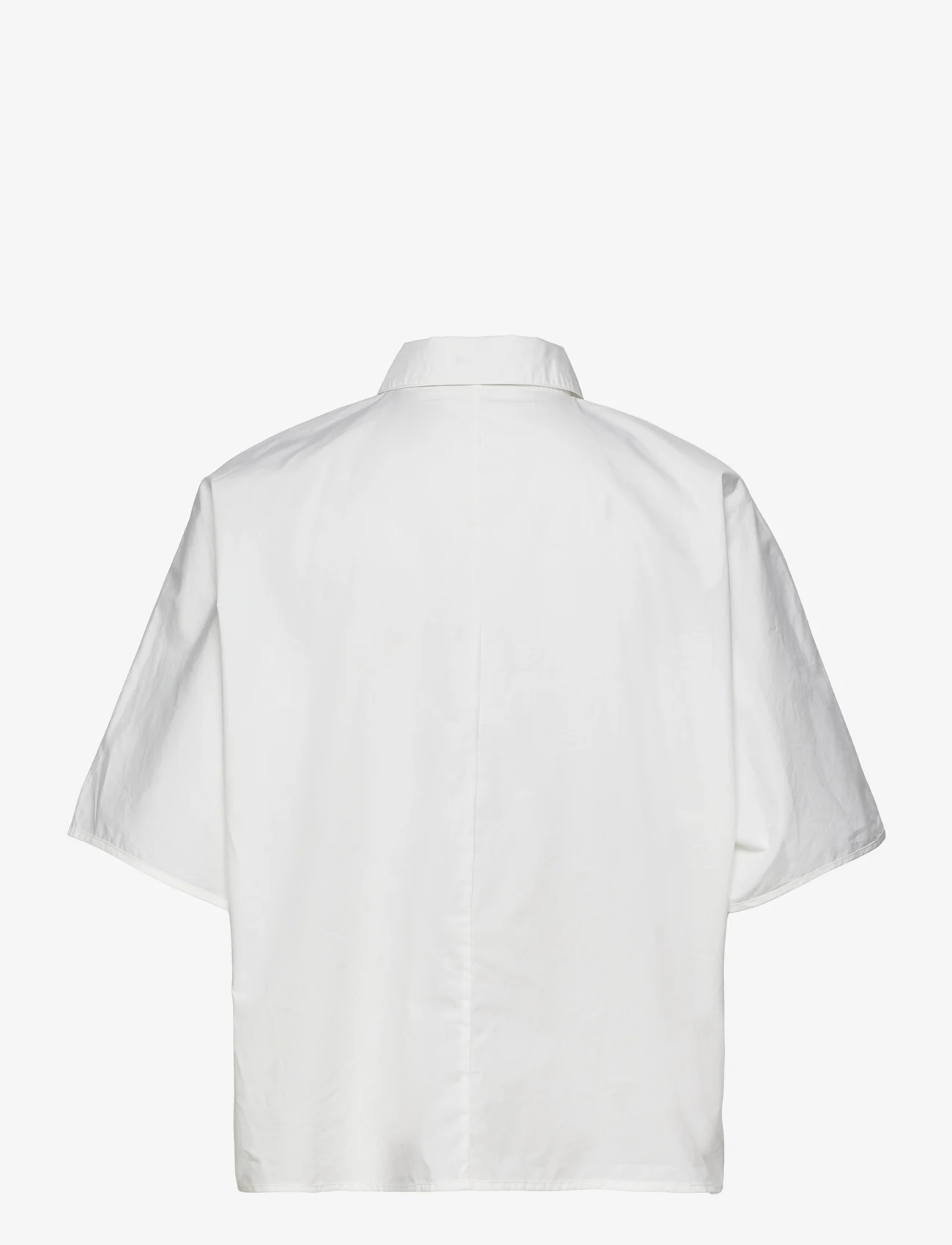 MOS MOSH - Lowana Cotton Blouse - short-sleeved blouses - white - 1