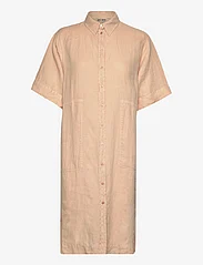 MOS MOSH - Mal Linen Shirt Dress - vasarinės suknelės - ginger root - 0