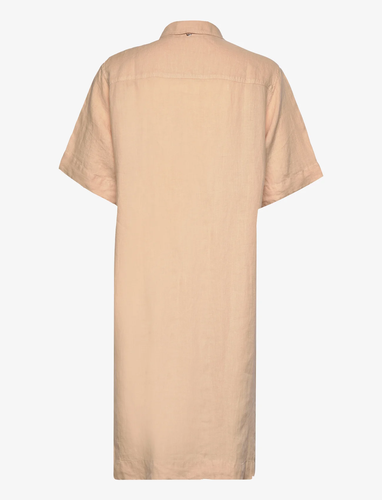 MOS MOSH - Mal Linen Shirt Dress - vasarinės suknelės - ginger root - 1