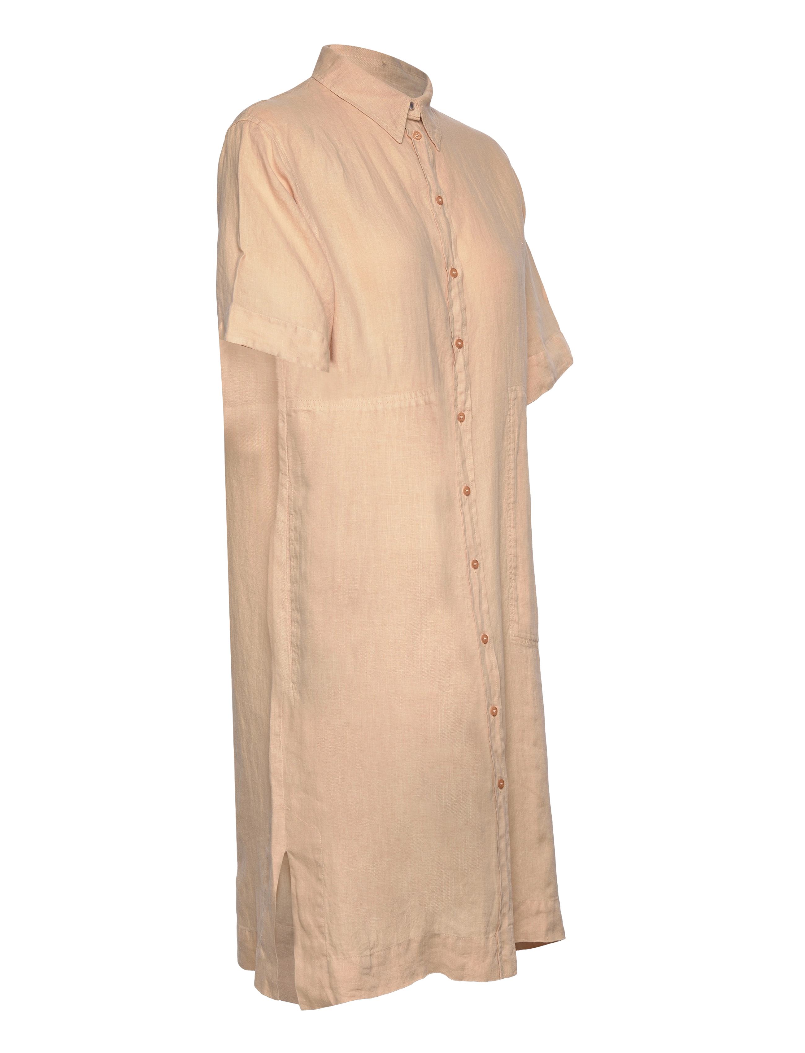 MOS MOSH - Mal Linen Shirt Dress - skjortklänningar - ginger root - 3