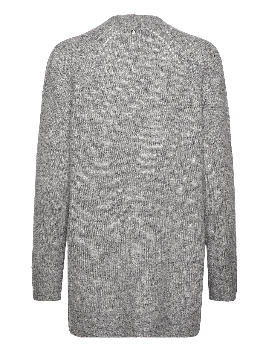 MOS MOSH - MMThora Long Cardigan - cardigans - grey melange - 2