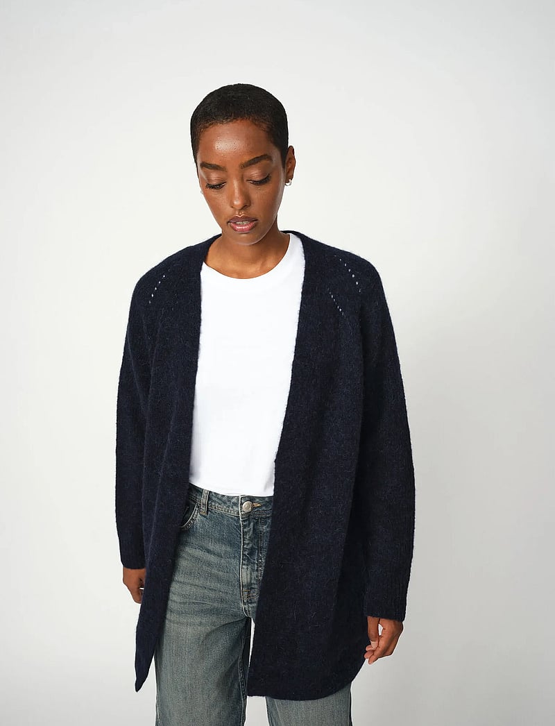 MOS MOSH - MMThora Long Cardigan - cardigans - salute navy - 0