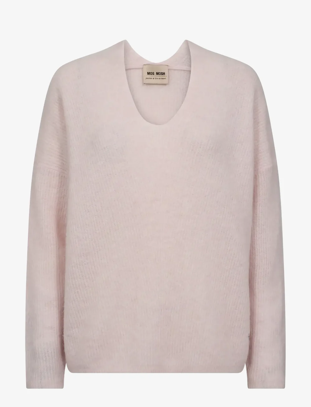 MOS MOSH - MMThora V-Neck Knit - stickade tröjor - ballet slipper - 0