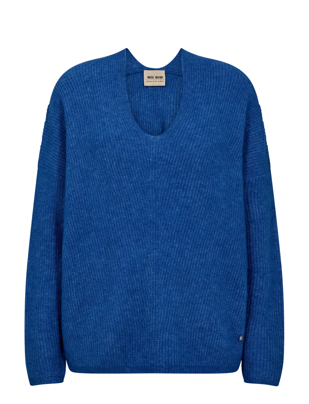 MOS MOSH - MMThora V-Neck Knit - džemperi - blue lolite - 0