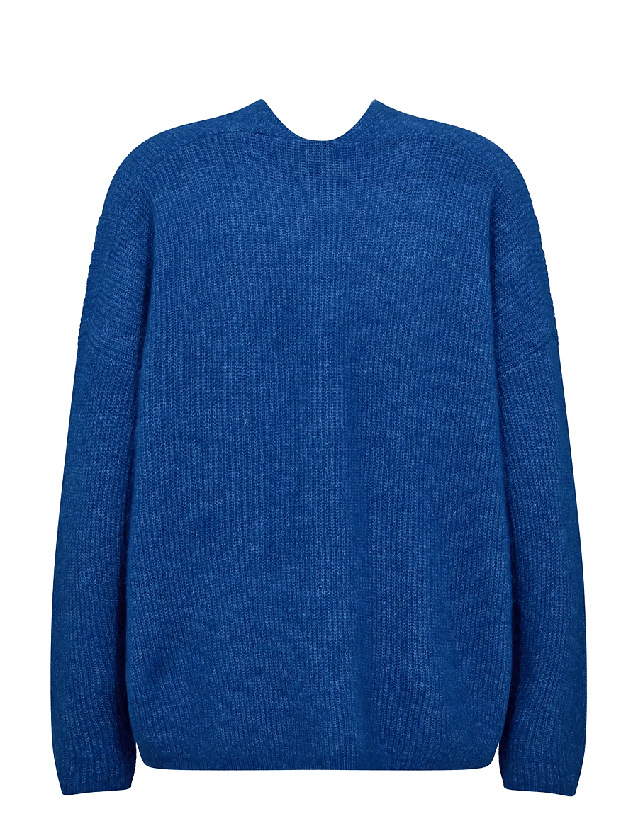 MOS MOSH - MMThora V-Neck Knit - džemperi - blue lolite - 1