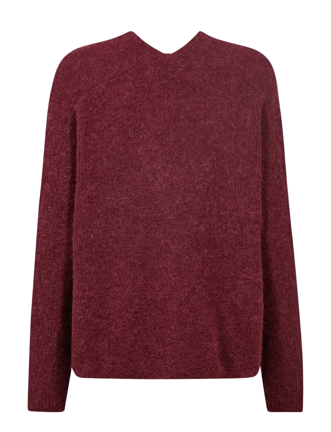 MOS MOSH - MMThora V-Neck Knit - kampsunid - cabernet - 2