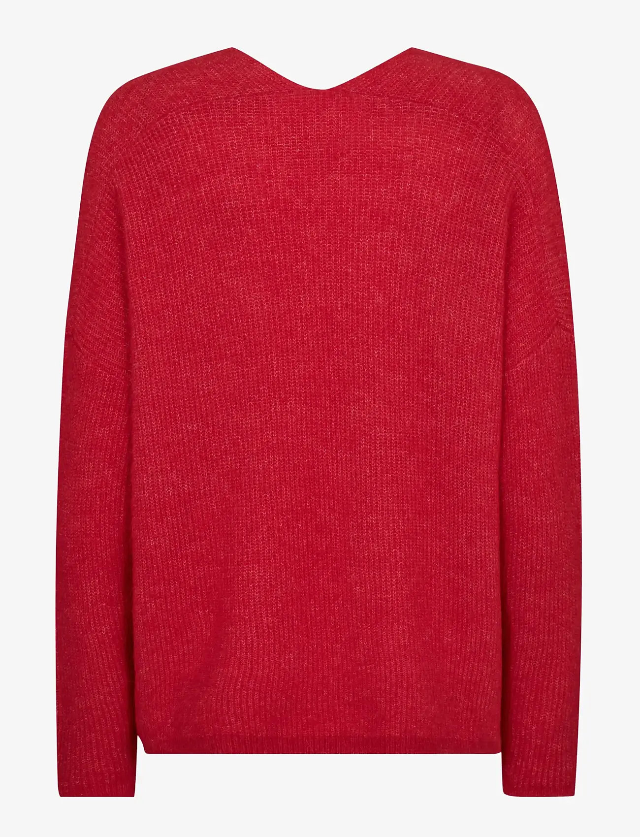 MOS MOSH - MMThora V-Neck Knit - stickade tröjor - chinese red - 1