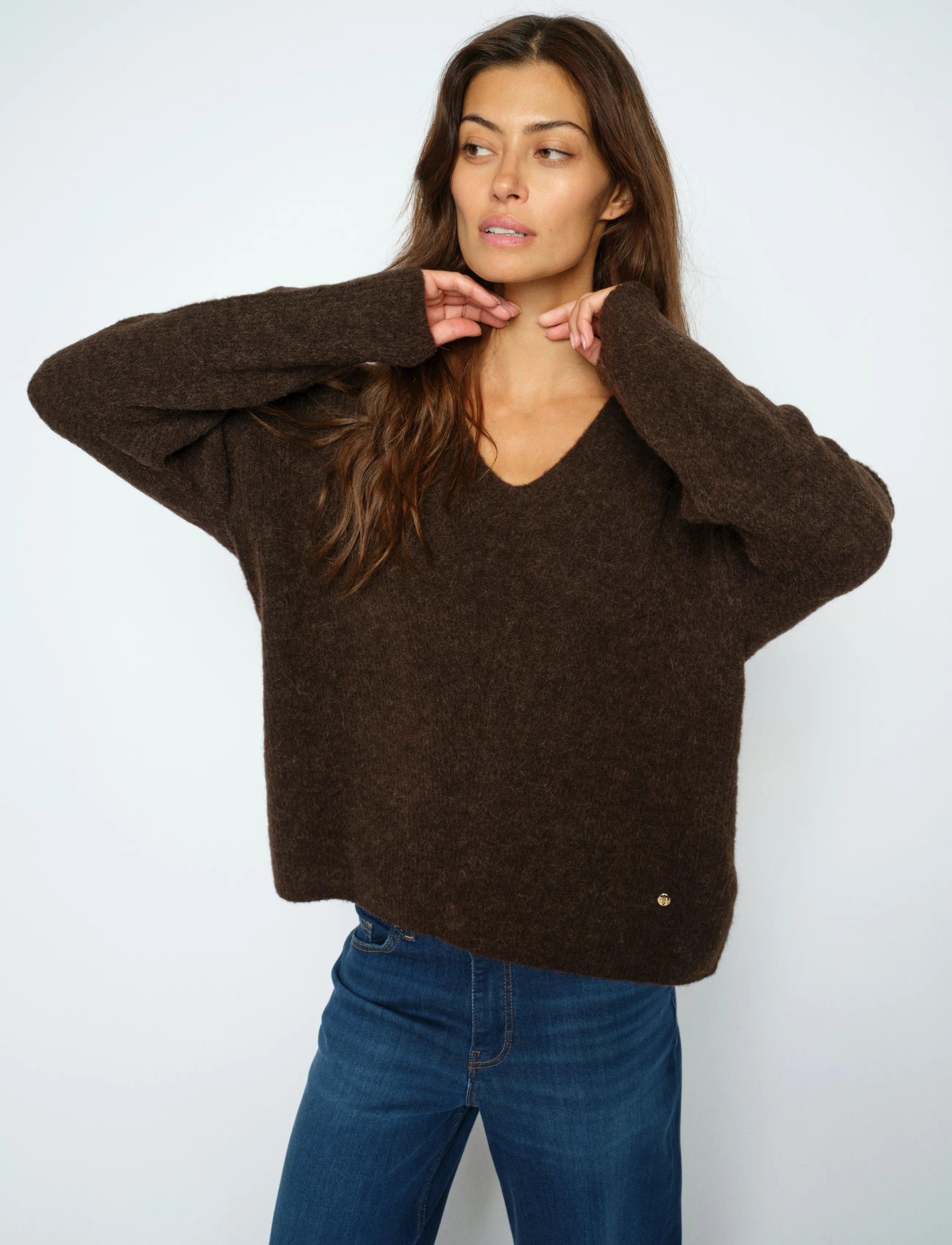 MOS MOSH - MMThora V-Neck Knit - trøjer - delicioso - 5