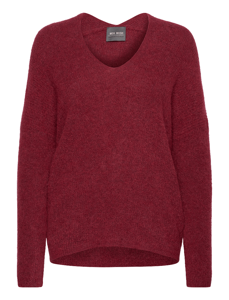 MOS MOSH - MMThora V-Neck Knit - pullover - garnet - 0