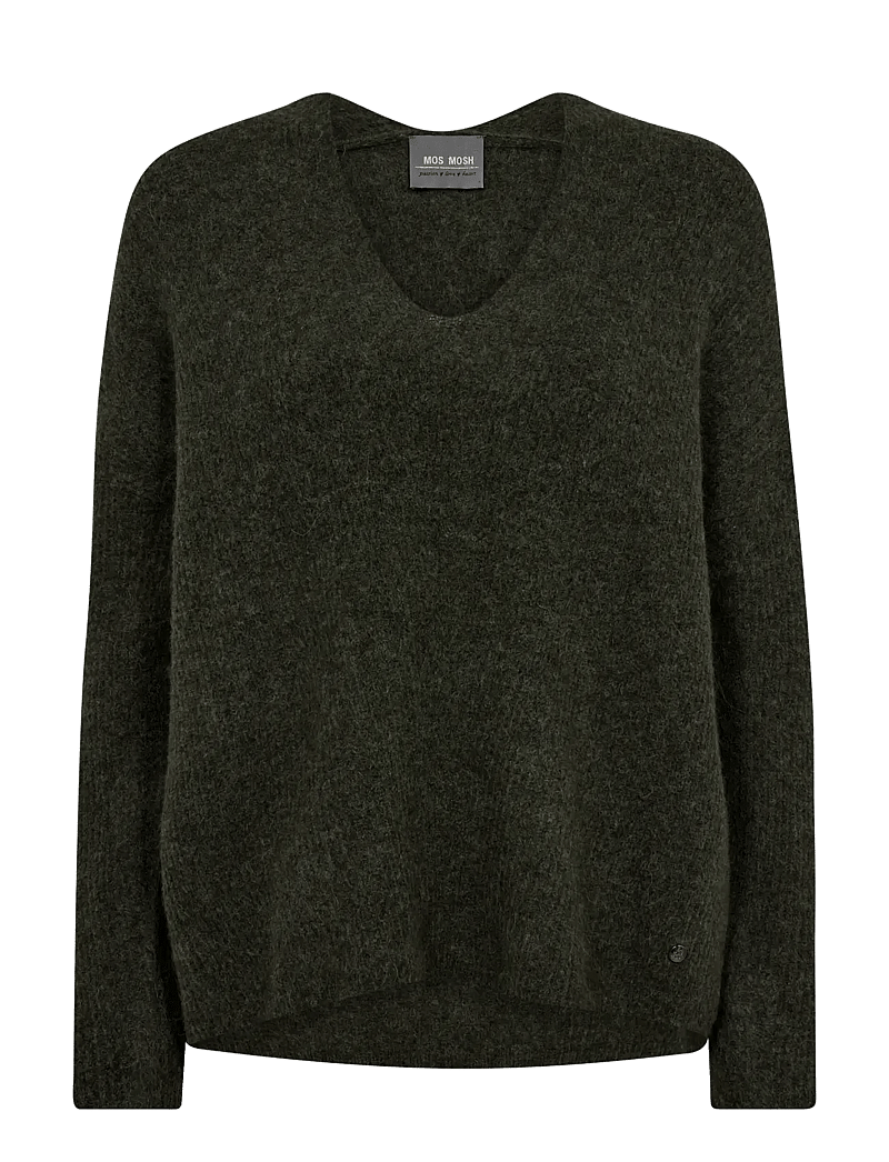 MOS MOSH - MMThora V-Neck Knit - pullover - grape leaf - 0