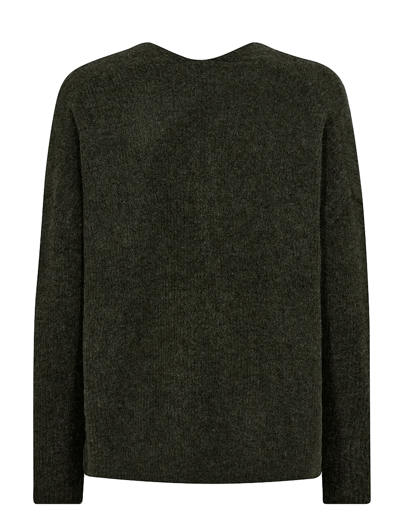 MOS MOSH - MMThora V-Neck Knit - pullover - grape leaf - 1